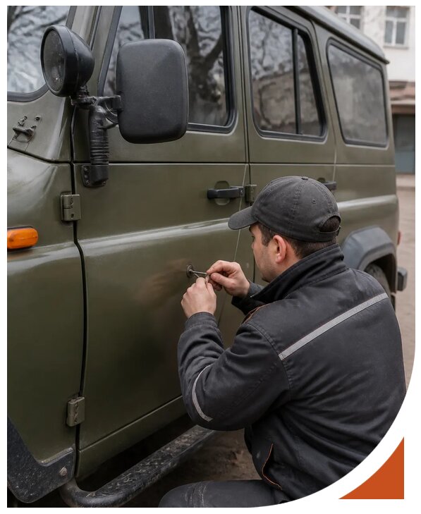 Профессиональное вскрытие автомобиля УАЗ без повреждений в Череповце